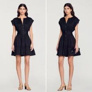 NWT Sandro black dress 38